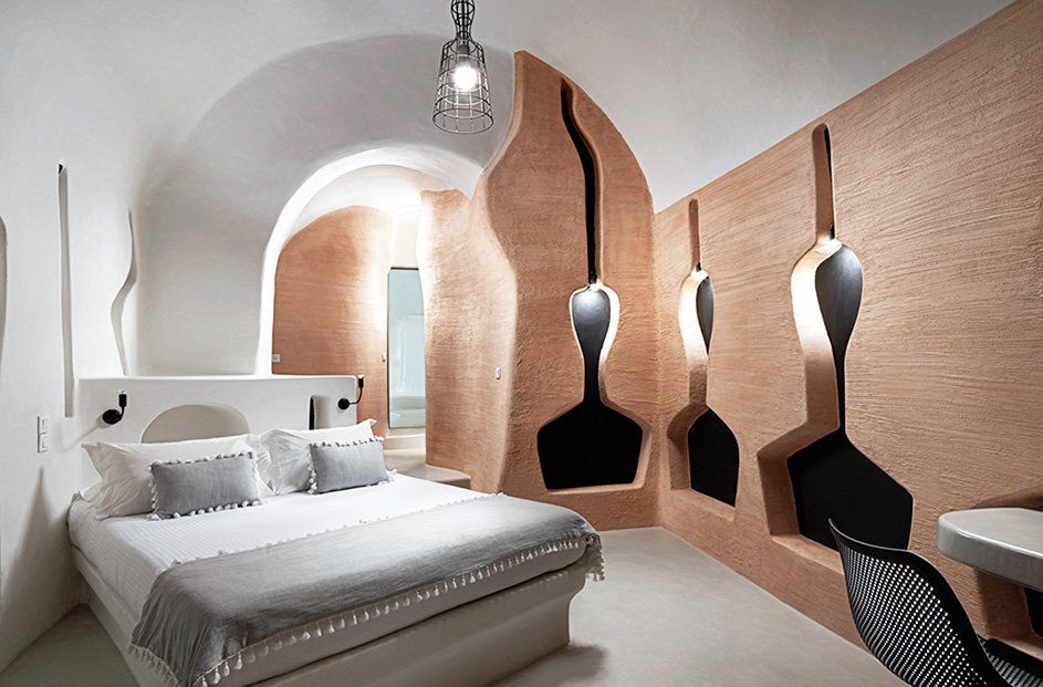 Tholos Villa mit Innenpool & Außen-Jacuzzi und Blick auf die Caldera Tholos Villa mit Innenpool & Außen-Jacuzzi und Blick auf die Caldera